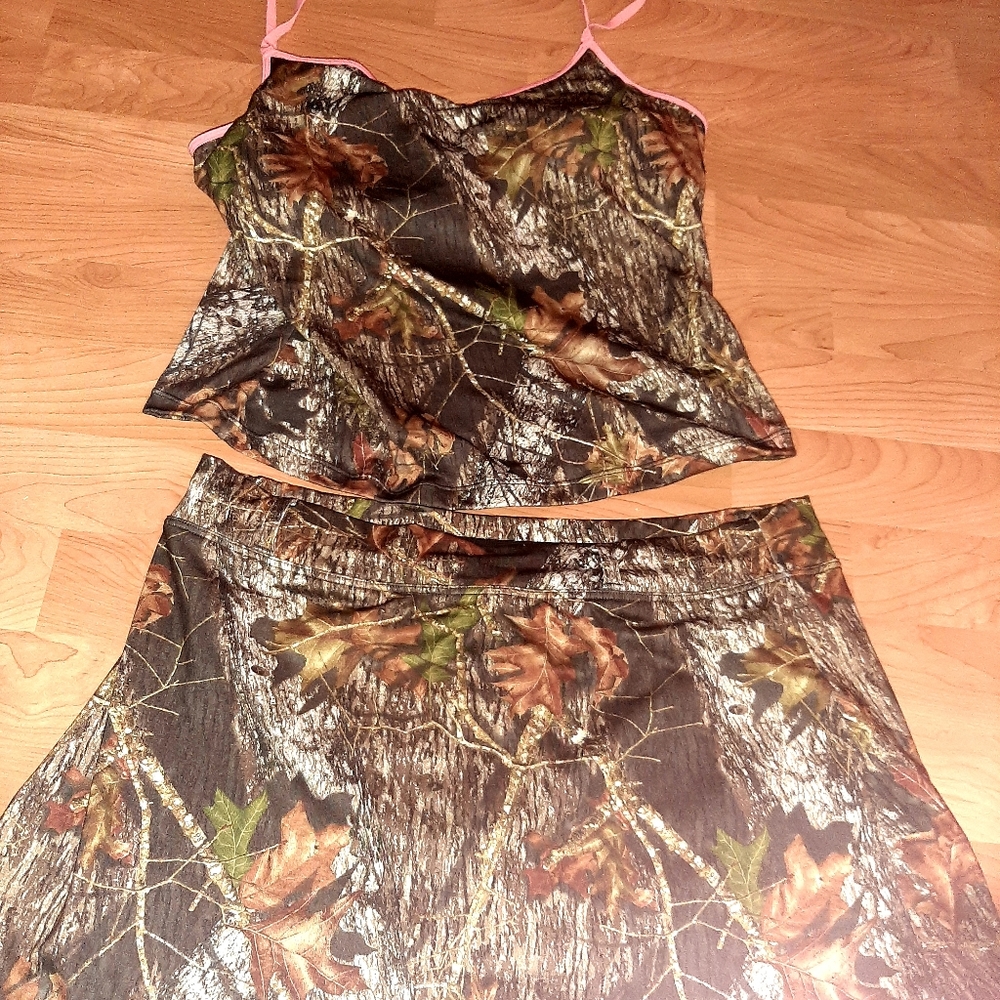 🏊New womens wilderness dreams swim top bottoms xl